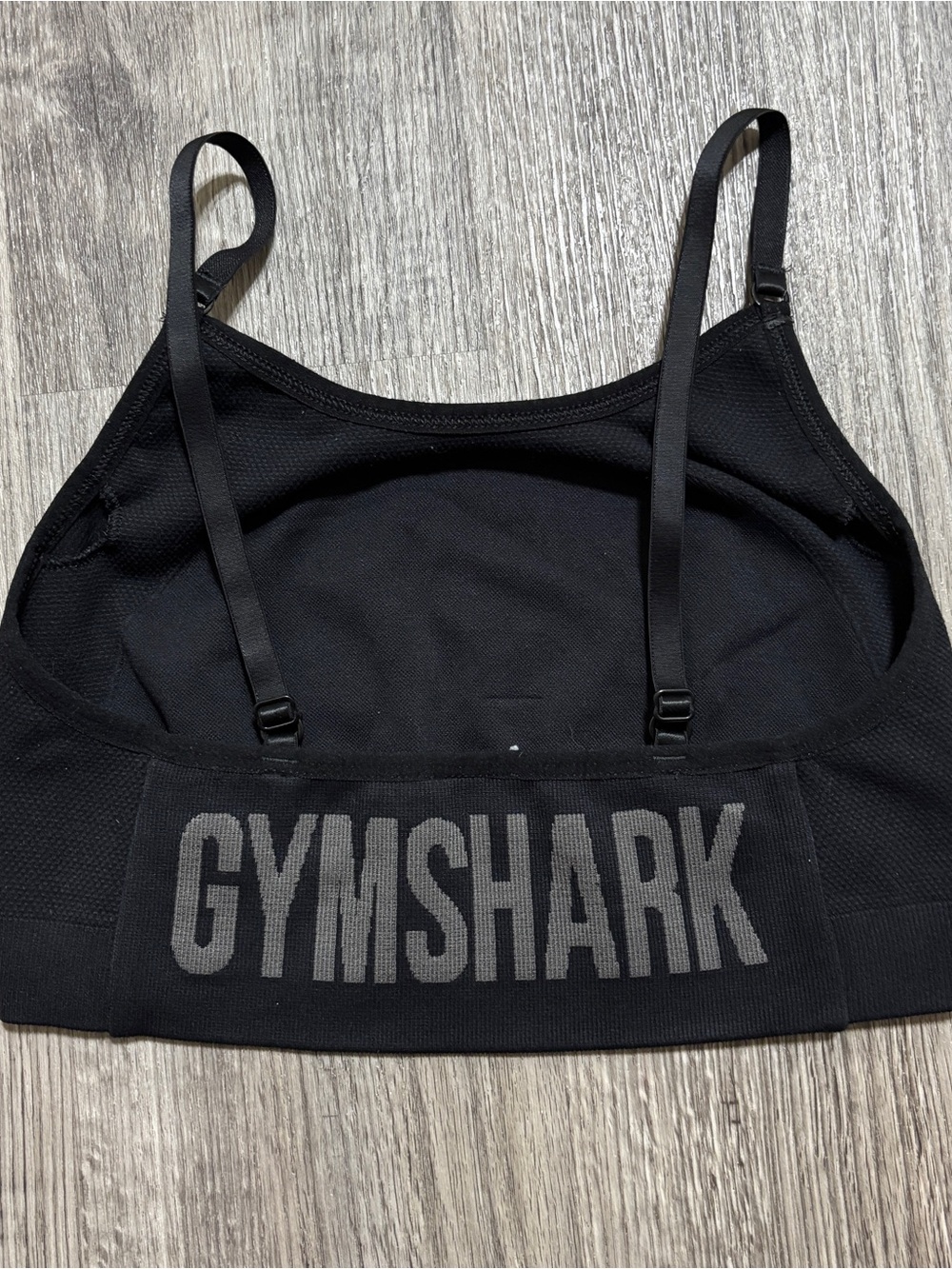 Gymshark Sport Bra Black Adjustable Strap Signature Women’s S